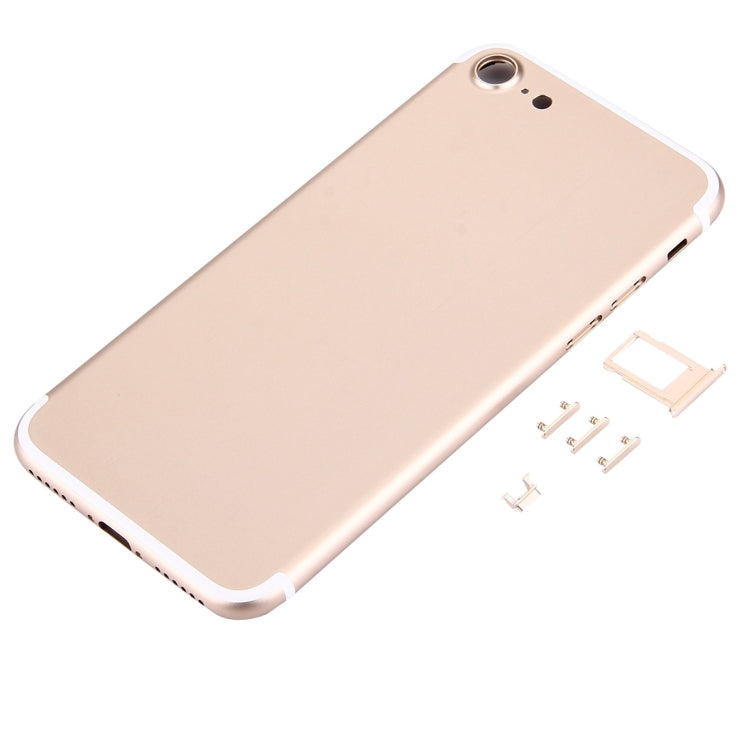 5 in 1 for iPhone 7 (Back Cover + Card Tray + Volume Control Key + Power Button + Mute Switch Vibrator Key) Full Assembly Housing Cover