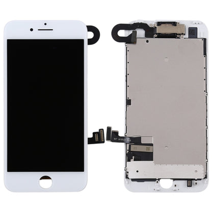 LCD Screen include Front Camera for iPhone 7, i7 White with Camera