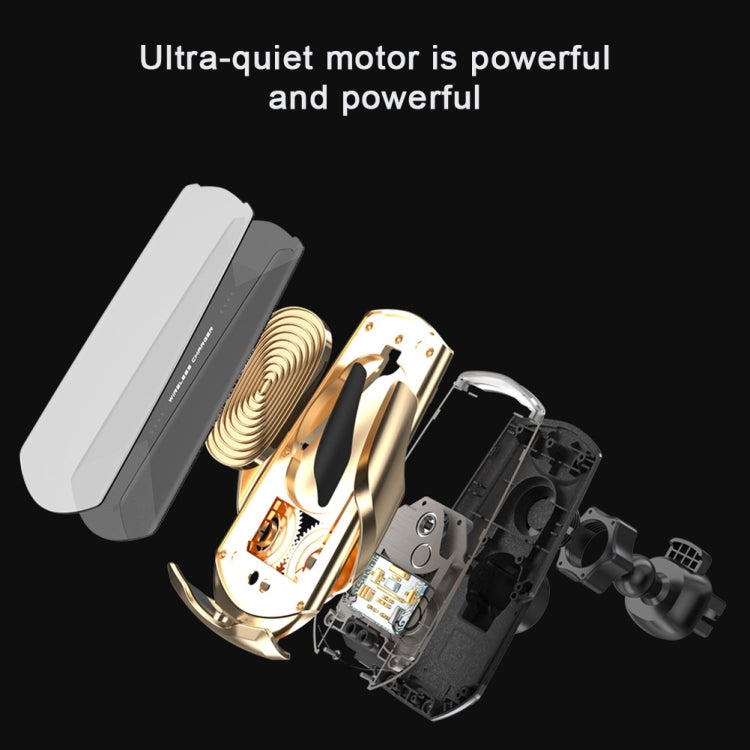 Q2 15W Universal Rotation Infrared Induction Magnetic Car Wireless Charging Mobile Phone Holder with Micro USB + 8 Pin + Type-C / USB-C Magnetic Connector, Q2 Silver, Q2 Blue, Q2 Red