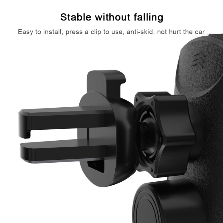 Q2 15W Universal Rotation Infrared Induction Magnetic Car Wireless Charging Mobile Phone Holder with Micro USB + 8 Pin + Type-C / USB-C Magnetic Connector, Q2 Silver, Q2 Blue, Q2 Red