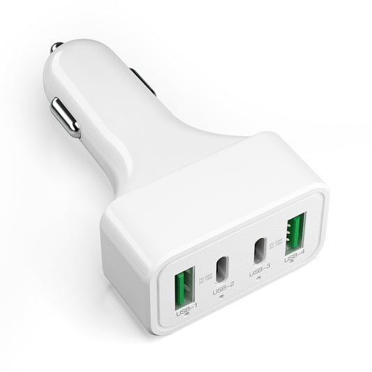 WLX-K26 Chargeur de voiture multifonctionnel double PD + double QC 40 W, WLX-K26