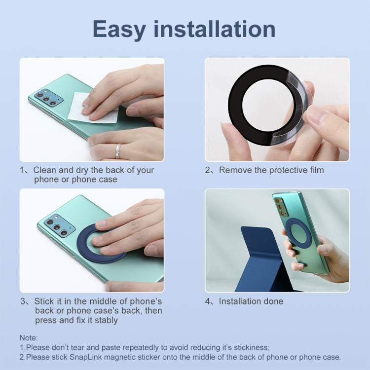 NILLKIN Skin-friendly Version Magsafe Ring Magnetic Mobile Phone Holder Set, Skin-friendly Version