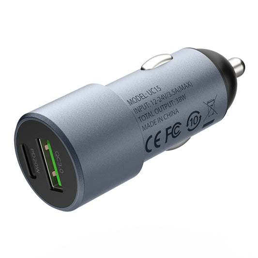 Chargeur de voiture double port MOMAX UC15 38W PD + QC3.0, 38W