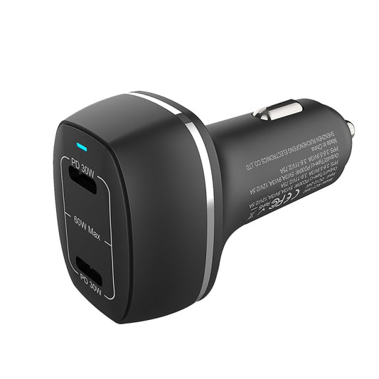 Chargeur de voiture à chargement rapide ACC-580 double port PD 60W
