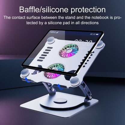 R- JUST HZ13-1 Rotating Foldable Multi-Angle Aluminum Alloy Laptop Fan Bracket