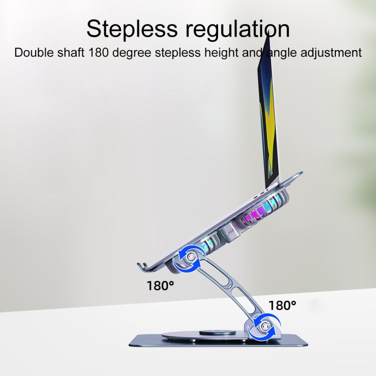 R- JUST HZ13-1 Rotating Foldable Multi-Angle Aluminum Alloy Laptop Fan Bracket