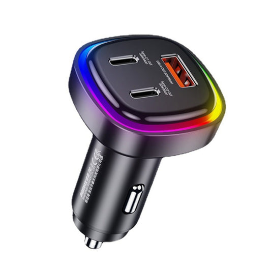 REMAX RCC330 Chargeur de voiture rapide 3 en 1 66W PD série Earl avec voyant lumineux, RCC330