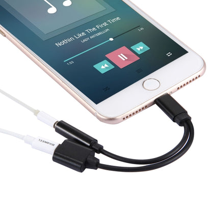 10cm 8 Pin Female & 3.5mm Audio Female to 8 Pin Male Charger Adapter Cable, Support All IOS Systems