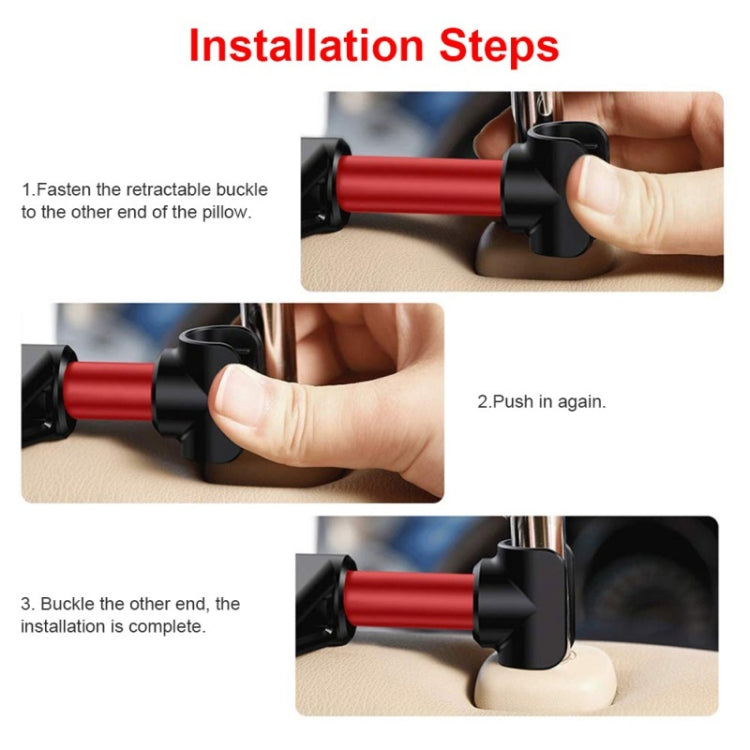 CHZ-06 Retractable Car Backrest Holder for 7-14 inch Mobile Phones / Tablets, CHZ-06