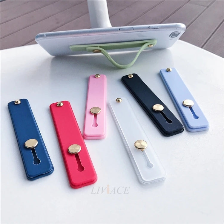 TPU-Leder-Fingerschlaufen-Handyhalter Desktop-Griffständer