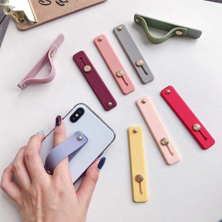 TPU-Leder-Fingerschlaufen-Handyhalter Desktop-Griffständer