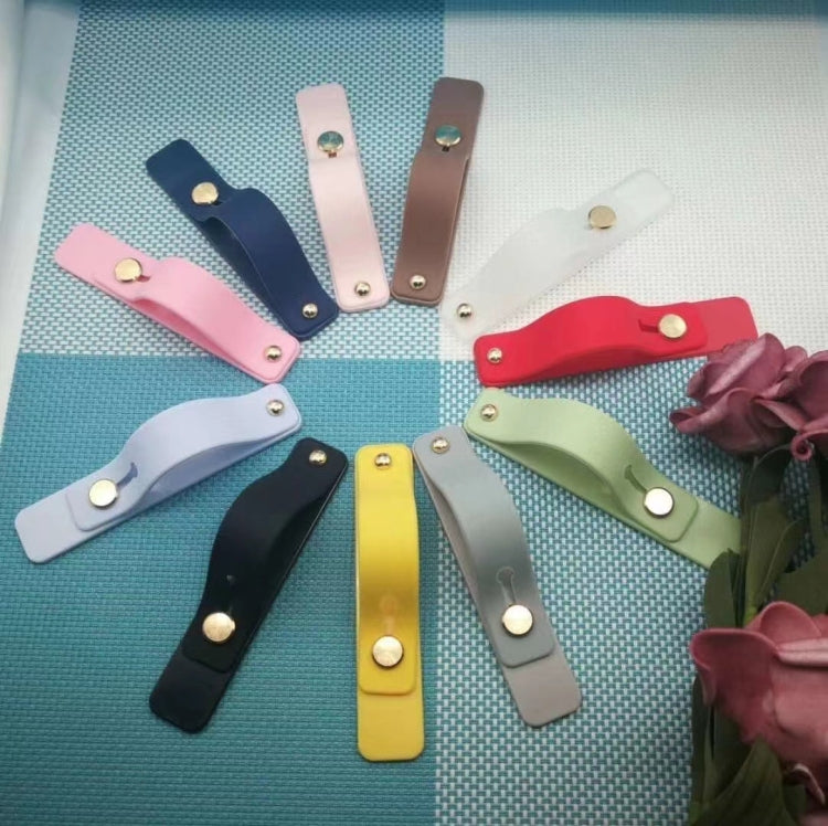 TPU-Leder-Fingerschlaufen-Handyhalter Desktop-Griffständer