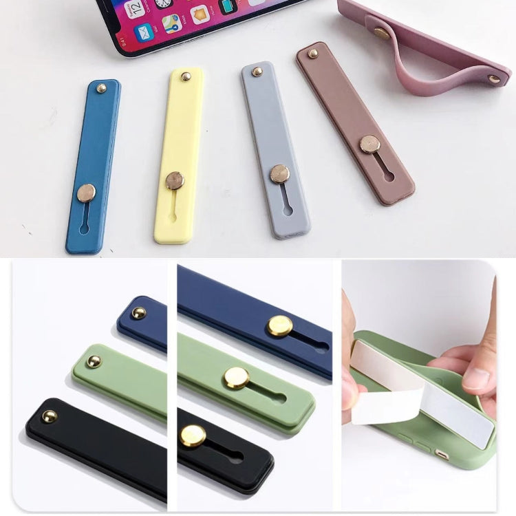 TPU-Leder-Fingerschlaufen-Handyhalter Desktop-Griffständer