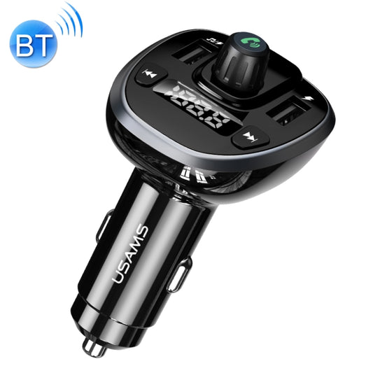 Chargeur de voiture sans fil FM double USB 3,4 A USAMS US-CC115 C21 avec affichage numérique, US-CC115 C21