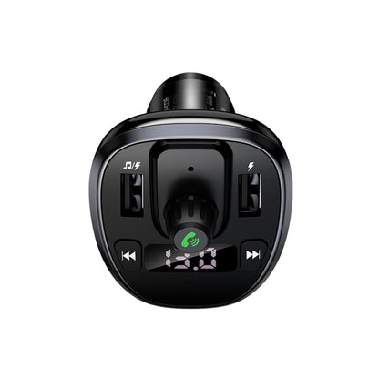 USAMS US-CC115 C21 Dual USB 3.4A Digital Display Wireless FM Car Charger, US-CC115 C21