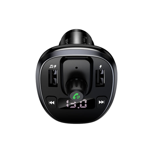 Chargeur de voiture sans fil FM double USB 3,4 A USAMS US-CC115 C21 avec affichage numérique, US-CC115 C21