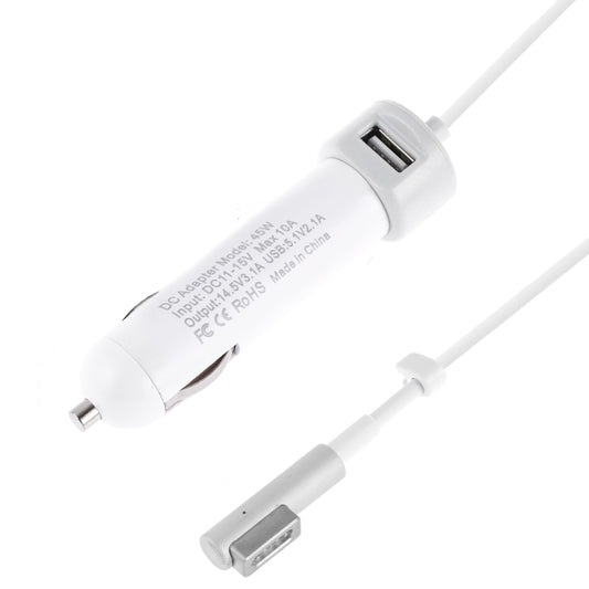 Chargeur de voiture 45 W 5,1 V 2,1 A avec câble de données MagSafe L 14,5 V 3,1 A, MagSafe L 14,5 V 3,1 A