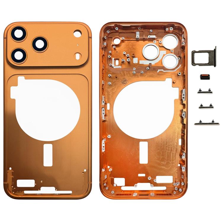 Pour iPhone 17 Pro Max Plaque de cadre intermédiaire avec cache d'objectif de caméra, Pour iPhone 17 Pro Max