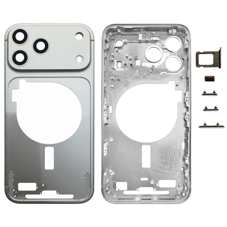 Pour iPhone 17 Pro Max Plaque de cadre intermédiaire avec cache d'objectif de caméra, Pour iPhone 17 Pro Max