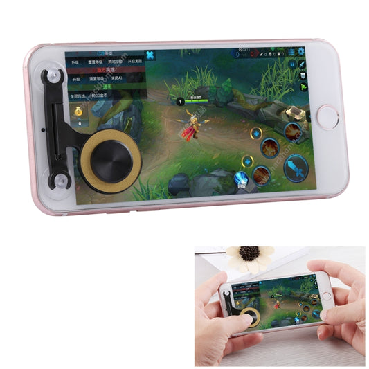 Q9 Direct Mobile Games Joystick Artifact Hand Travel Button Sucker for iPhone, Android Phone, Tablet, Q9 Gold, Q9 Red