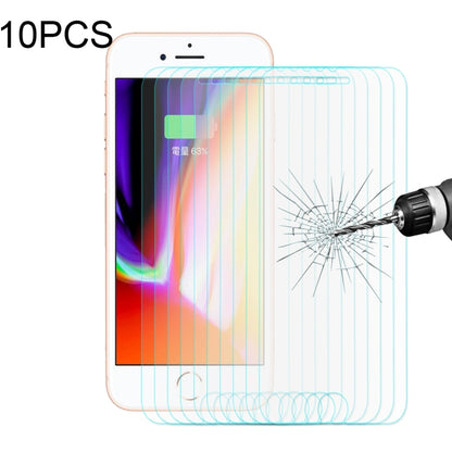 10 PCS ENKAY for iPhone 8 & 7 0.26mm 9H Hardness 2.5D Curved Tempered Glass Screen Film, For 8 & 7(10pcs)