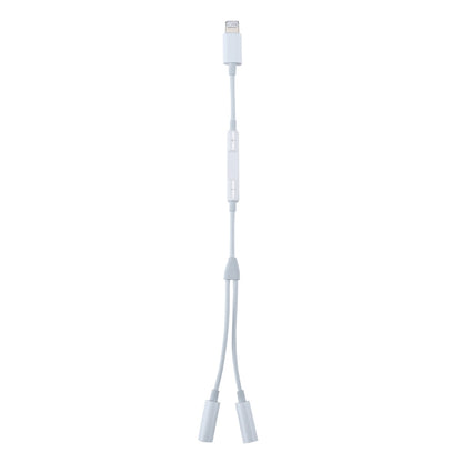 MH026 8 Pin Male to Dual 3.5mm Female Headphone Jack Wire Control Audio Adapter