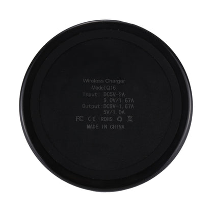 DC 9V 1.67A / 5V 1A Universal Round Shape Qi Standard Fast Wireless Charger with Indicator Light, Round Shape