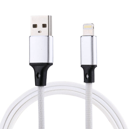 1m 2A USB to 8 Pin Nylon Weave Style Data Sync Charging Cable, 8 Pin Pink, 8 Pin Blue, 8 Pin Red, 8 Pin White