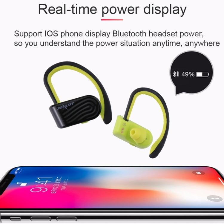 ZEALOT H10 TWS Ture Wireless Stereo Double Earphones Dust-proof Sweat-proof Bluetooth Earphone with Charging Box