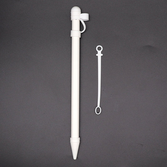 3 in 1 Silicone Protective Cover+Touch Cap Pen+Nip Pen Case For Apple Pencil, White