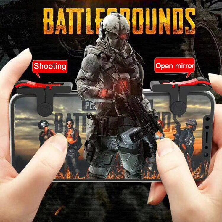 D9 1 Pair Mobile Phone Gaming Handle L / R Shooter PUBG Game Controller, D9