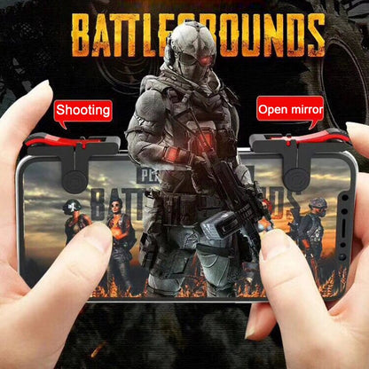 D9 1 Pair Mobile Phone Gaming Handle L / R Shooter PUBG Game Controller, D9