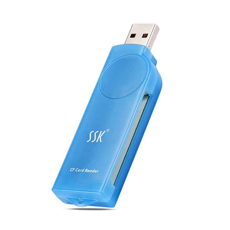 Lecteur de cartes externe SSK SCRS028 USB 2.0, compatible cartes CF / MD