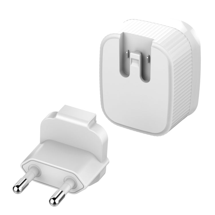 LDNIO A201 2.4A Dual USB Charging Head Travel Direct Charge Mobile Phone Adapter Charger With 8 Pin Data Cable, 8 Pin