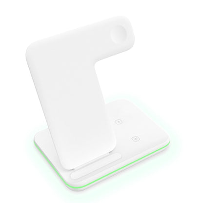 Z5A QI Vertical Magnetic Wireless Charger for Mobile Phones & Apple Watches & AirPods / Samsung Galaxy Buds / Huawei Free Buds, with Touch Ring Light, Z5A