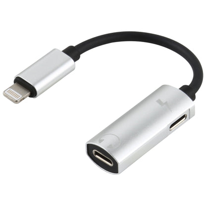 2 in 1 8 Pin Male to Dual 8 Pin Female Charging and Listening to Music Audio Earphone Adapter, Compatible with All IOS Systems