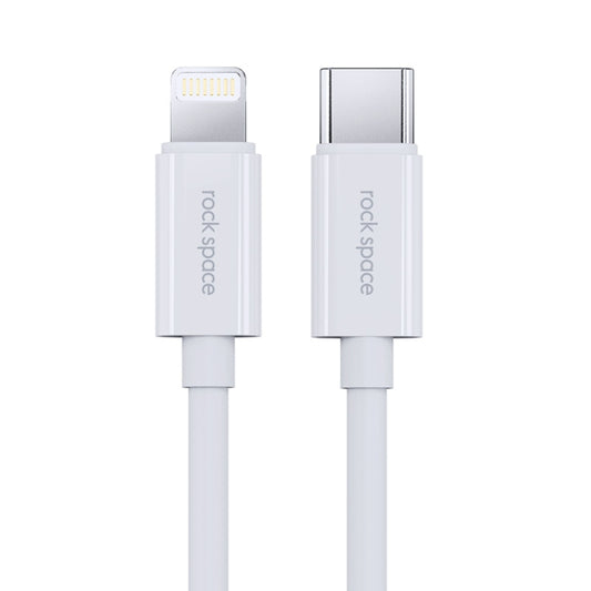 ROCK Space Z19 PD  20W 3A USB-C / Type-C to 8 Pin Fast Charging TPE Data Cable, Cable Length: 1m, Z19