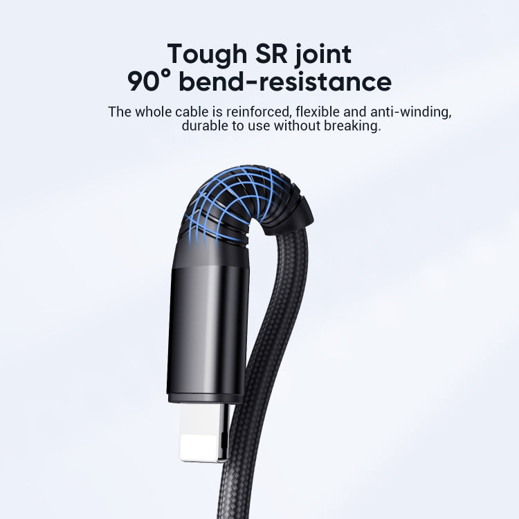 JOYROOM S-1230G4 3A 3 In 1 USB to 8 Pin + Micro USB + Type-C / USB-C Fast Charging Data Cable Length: 1.2m