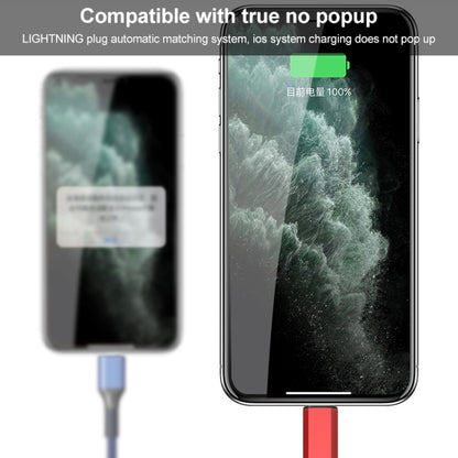 Braided 3A 3 in 1 USB to Type-C / 8 Pin / Micro USB Fast Charging Cable, Cable Length: 1.2m, White Plug (Red), White Plug (Black), White Plugaided (Blue)