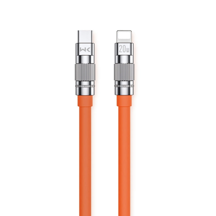 WK WDC-187 Qjie Series Câble de charge rapide et de données USB-C/Type-C vers 8 broches 20 W, Longueur : 1 m, USB-C/Type-C vers 8 broches