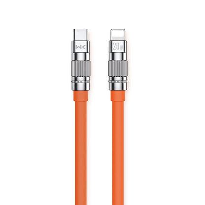 WK WDC-187 Qjie Series Câble de charge rapide et de données USB-C/Type-C vers 8 broches 20 W, Longueur : 1 m, USB-C/Type-C vers 8 broches