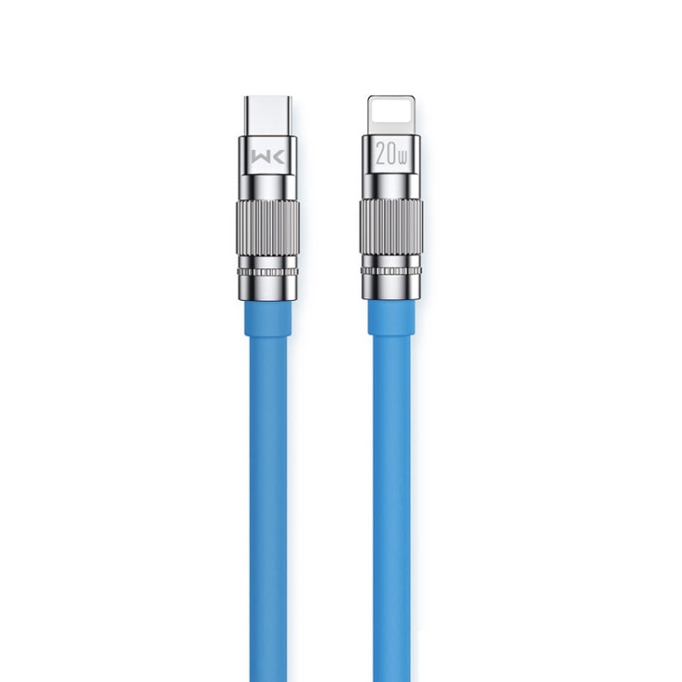 WK WDC-187 Qjie Series Câble de charge rapide et de données USB-C/Type-C vers 8 broches 20 W, Longueur : 1 m, USB-C/Type-C vers 8 broches