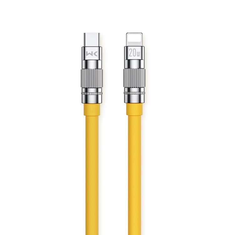 WK WDC-187 Qjie Series Câble de charge rapide et de données USB-C/Type-C vers 8 broches 20 W, Longueur : 1 m, USB-C/Type-C vers 8 broches