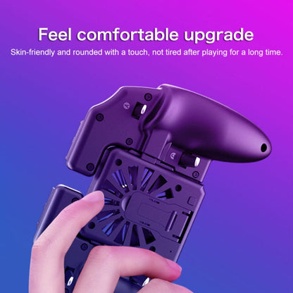 S-03 Six-finger Linkage Semiconductor Cooling Mobile Phone Gamepad with Bracket, Suitable for 4.7-6.5 inch Mobile Phones, Semiconductor Cooling