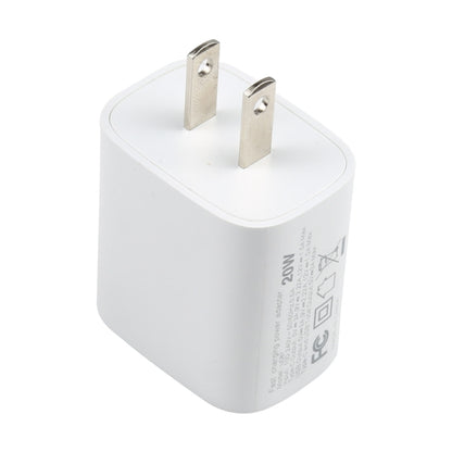 U087 20W USB-C / Type-C + USB Ports Fast Charging Travel Charger, US Plug, US Plug