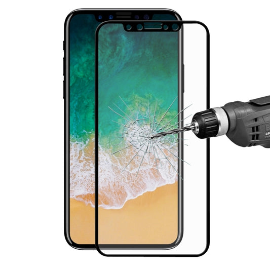 Pour iPhone X ENKAY Hat-Prince Film de protection d'écran en verre trempé anti-explosion 0,26 mm, dureté de surface 9H, plein écran 2,5D, pour X (0,26 mm 2,5D)