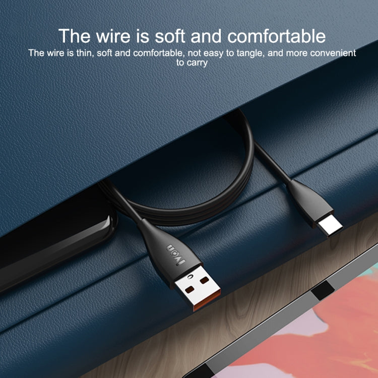 IVON CA87 USB to Micro USB TPE Fast Charge Data Cable, Cable Length: 1m, Micro USB