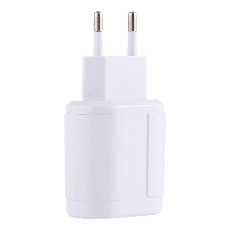 LZ-022 5V 2.4A Dual USB Ports Travel Charger, EU Plug