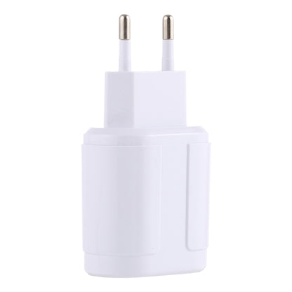 LZ-022 5V 2.4A Dual USB Ports Travel Charger, EU Plug