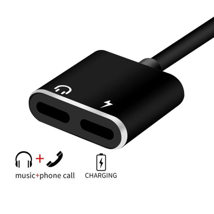 ENKAY Hat-prince HC-15 8 Pin + 3.5mm Jack to 8 Pin Charge Audio Adapter Cable, Support up to iOS 15.0
